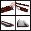 Acrylic Mahjong Rack, 17.5 20 Inch Options, Scratch-Resistant Material, Tortoiseshell Design, Integrated Pusher, Tile Holder, Professional Gameplay, Game Room view 4