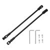 AIToWisely 2PCS RC Crawler Driveshafts Stainless Steel Universal Joint Drive Shafts for 1/10 LCG RC Tracked Vehicles, Replacement Axle with Hex Wrenches (Black) view 1