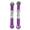 CFTGIW CNC Machined Aluminium Alloy Steering Linkage Rod RC Car Upgrade Accessory Parts CNC Ensures 2 Durability Appearance Resistant Quality 1 High Wear is Corrosion RC Steering RodR (Purple) view 2