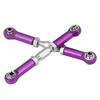 CFTGIW CNC Machined Aluminium Alloy Steering Linkage Rod RC Car Upgrade Accessory Parts CNC Ensures 2 Durability Appearance Resistant Quality 1 High Wear is Corrosion RC Steering RodR (Purple) view 3
