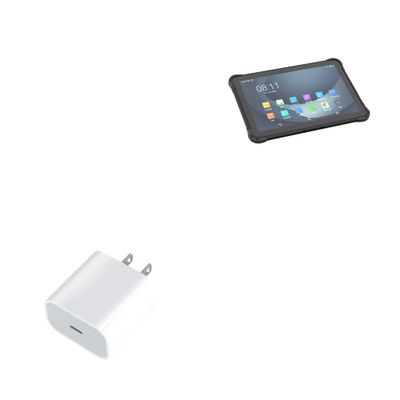 BoxWave Charger Compatible with Urovo P8100P Series (10.1 in) - PD GAN miniCube (30W), 30W Tiny PD GAN Type-C Wall Charger - Winter White