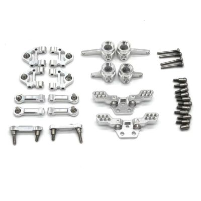 RC Cars Models For WLtoys 284131 284010 284161 K989 K969 1/28 Metal Steering Cup Tie Rods Set Remote Control Car Accessories And Replacements Use(Silver)