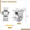 Tressify U Groove Pulley, 4 Stainless Steel Blocks, Silent Wall Mount view 2
