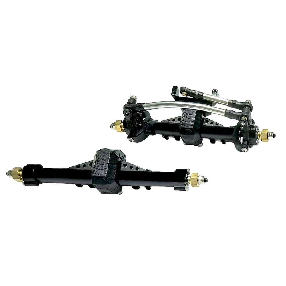 1/24 Scale Plastic Nylon Axles Front and Rear Portal Axle Assembly for Axial SCX24 90081 C10 for JEEP Parts confident