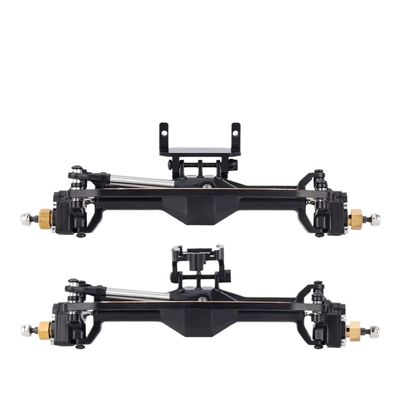 10mm Diamond CNC Brass Portal Axles with Lay Down Servo Mount and Links Compatible with 1 18 Scale RC Crawler Upgrade Parts