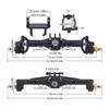 10mm Diamond CNC Brass Portal Axles with Lay Down Servo Mount and Links Compatible with 1 18 Scale RC Crawler Upgrade Parts view 4