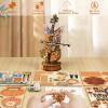 3D Wooden Puzzles for Adults, Cello Music Box - Wood Model Kits for Adults, Mechanical Wooden Puzzles for Adults, Musical Instrument Model Desk Decor, Unique Mother's Day & Graduation Gifts for Music view 2