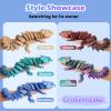 19.7 inch Large 3D Printed Lizard Model, hinged 3D Printed Animals, a 3D Printed Toys with Movable JointsFidget restlessness, ADHD Toys, Executive Desk Dcor and Festival Collectible (Khaki) view 2