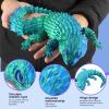 19.7 inch Large 3D Printed Lizard Model, hinged 3D Printed Animals, a 3D Printed Toys with Movable JointsFidget restlessness, ADHD Toys, Executive Desk Dcor and Festival Collectible (Khaki) view 4