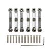 Rc Connecting Rod Models For Wltoys A949 A959 A969 A979 K929 1/18 Aluminum Metal 6Pcs Adjustable Linkage Pull Rod Servo Link A959-B Upgrade Spare Parts(Silver) view 1