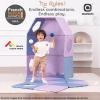 Asweets 3-Piece Magnetic Fort Building Kit for 3+ Kids, Giant Modular Playhouse Panels (Trapezoid) view 3
