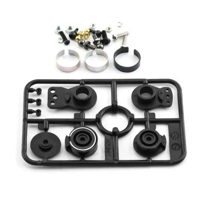 Rc Drift Cars Parts For Tamiya For TT01 For TT02 XV01 XV02 TD2 TD4 50473 51000 High Torque Servo Saver RC Car Repair Modify Upgrade Accessories(Black)