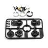 Rc Drift Cars Parts For Tamiya For TT01 For TT02 XV01 XV02 TD2 TD4 50473 51000 High Torque Servo Saver RC Car Repair Modify Upgrade Accessories(Black) view 1