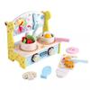 LLTCMAOYI Montessori Wooden Play Cooking Set, Pretend Play Cooking Station with Cutting Food Accessories view 1