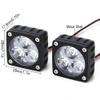 28x28mm 5-13V Square A-Pillar Superbright Light for 1/6 1/8 Scale RC Crawler Vehicles Compatible with SCX6 Wraith Trail Honcho 4WD RTR Models view 2