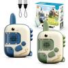 Dino Walkie Talkies for Kids,Dinosaur Toys for Kids 3-5-7,Toddler Kids Toys 2 Pack Birthday Gifts for 3 4 5 6 7 8 9 Year Old Boy Girls Toy for 3-12 Boys Outdoor Game,Easter Christmas Stocking Stuffers view 1