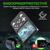 Carrying Case for R36S with 2 Tempered Glass Protective Film + Silicone Protective Cover + 2 Keycaps, Full Body Protection Shockproof EVA Handheld Game Console Case Travel Storage Bag (White) view 3