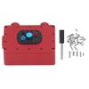 Aluminum Alloy RC Receiver Box, 1/10 RC Crawler Receiver Box, Sealed Metal Protector Case for RC Car Electronics with Cover and Screws for SCX10 and Similar (Red) view 1