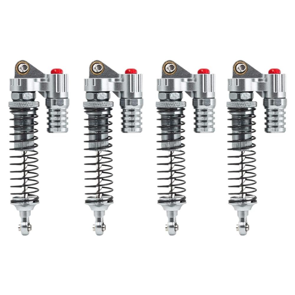 90mm Oil-Filled Shock Absorber Set With Springs Adjustable Damper Compatible With 1/10 RC Crawler(4 pcs)