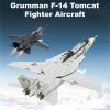 F-14 Tomcat Toy Airplane, Diecast Model Military Fighter Jet, Launch Missiles, Pull-Back, Light and Sound, Age 8+ (Black) view 2