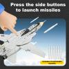 F-14 Tomcat Toy Airplane, Diecast Model Military Fighter Jet, Launch Missiles, Pull-Back, Light and Sound, Age 8+ (Black) view 4