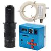 1080P USB HDMI Industrial Digital Electronic Video Microscope Camera & 180X C-Mount Lens with 56-LED Adjustable Ring Light view 1