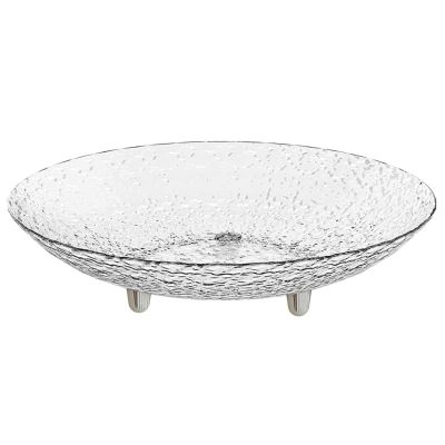 12.99"*2.75" Transparent Fruit Tray, Modern Kitchen countertop Vegetable and Fruit Placement Tray, Open Design for Party Gathering Snacks Desserts Fruits and Vegetables Storage.