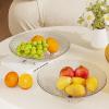 12.99"*2.75" Transparent Fruit Tray, Modern Kitchen countertop Vegetable and Fruit Placement Tray, Open Design for Party Gathering Snacks Desserts Fruits and Vegetables Storage. view 4