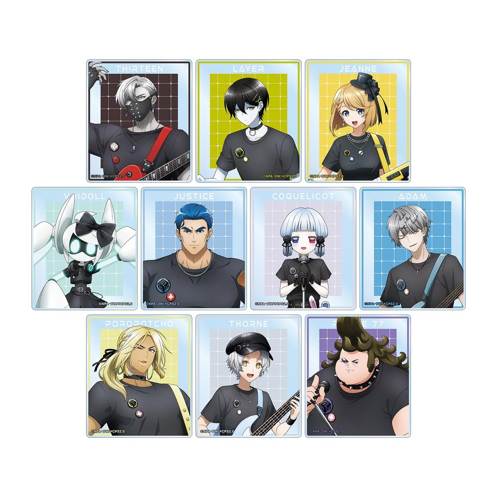 Compass 2.0 Combat Administration System Drawn Rock Band Version Trading Acrylic Cards Box of 10