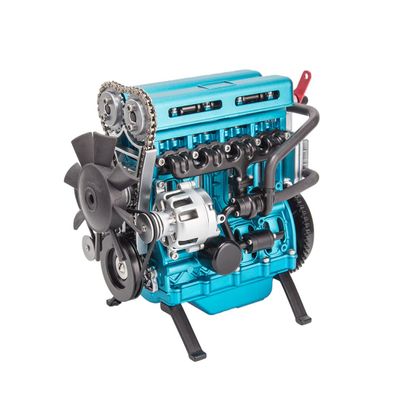 3D Metal L4 Car Engine Model Kit, Electric Inline-Four Turbocharged Mechanical Engine Model That Working364+PCS DIY Assembly Engine Motor Model Gift