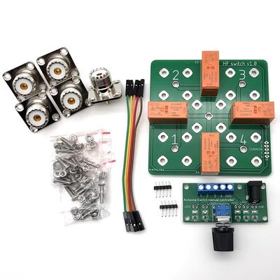 Aboiled 1.5kW CW/4:1 Coax Remote Antenna SO-239 with Manual Controller - Supports 3000W PEP, Green Plastic Design