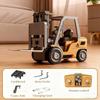 1:64 Premium Alloy Mini RC Construction Set-Forklift/Excavator/Dump Truck, 2.4GHz Engineering Vehicle, Suitable for Children (3pcs) view 2