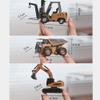 1:64 Premium Alloy Mini RC Construction Set-Forklift/Excavator/Dump Truck, 2.4GHz Engineering Vehicle, Suitable for Children (3pcs) view 3