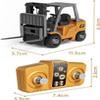 1:64 Premium Alloy Mini RC Construction Set-Forklift/Excavator/Dump Truck, 2.4GHz Engineering Vehicle, Suitable for Children (3pcs) view 4