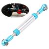 Aluminum Alloy Adjustable Steering Link Rod Hydraulic Style for RC Crawler SCX10 D90 REDCAT GEN8 1/10 Silver Blue (74-80mm) view 2
