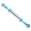 Aluminum Alloy Adjustable Steering Link Rod Hydraulic Style for RC Crawler SCX10 D90 REDCAT GEN8 1/10 Silver Blue (74-80mm) view 4