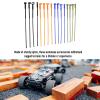 Drfeify 16pcs RC Simulation Antennae, Lightweight Nylon Antenna Simulation Decoration for 1/8 1/10 RC Crawler Car Black Green Orange Blue view 3