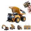 1:64 Premium Alloy Mini RC Construction Set-Forklift/Excavator/Dump Truck, 2.4GHz Engineering Vehicle, Suitable for Children (Dump Truck) view 1