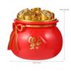 DIYEAH 6pcs Cornucopia Coin Container Money Bank Set Decorative Coin Storage Jars for Desktop Saving and Budgeting view 2