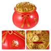 DIYEAH 6pcs Cornucopia Coin Container Money Bank Set Decorative Coin Storage Jars for Desktop Saving and Budgeting view 3