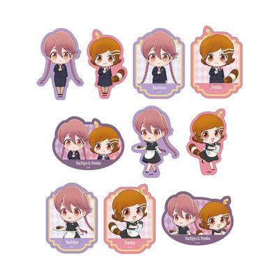 TV Anime Apocalypse Hotel Trading Chibi Character Hotel Monterey Uniform & Morning Staff Ver. Die Cut Stickers Box of 10