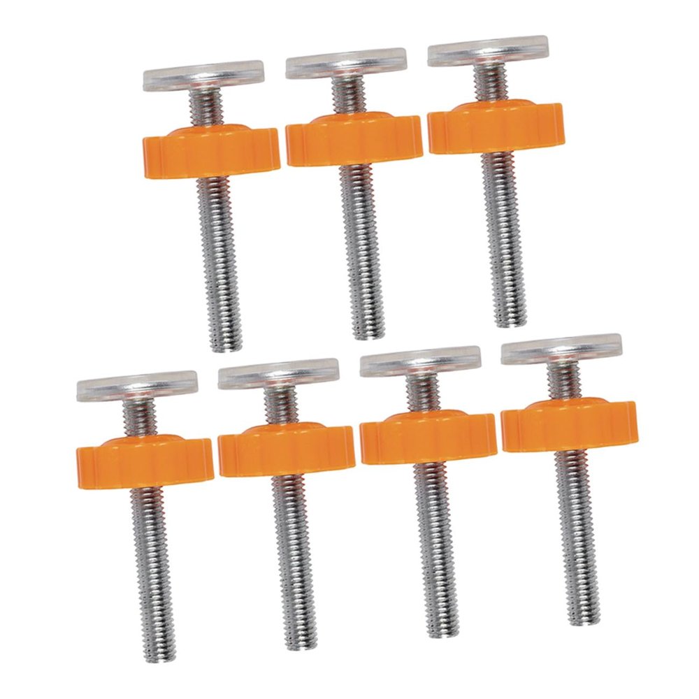 Toddmomy 7pcs Gate Threaded Spindle Rods Replacement Bolts Safety Gate Extension Kit Orange M10 X 8cm and Pet Guardrail Accessories