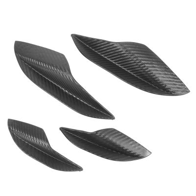 ACOGEDO Carbon Fiber Bumper Fin Front Side Splitter Lip Spoiler Deflector Replacement for (Carbon Fiber Look)