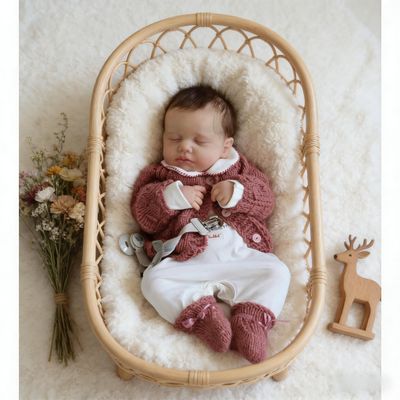 RXDOLL Realistic Reborn Baby Dolls Silicone Full Body Girl 20 Inch Lifelike Newborn Babies Dolls that Look Real Life Anatomically Correct Reborn Toddle Girl with Feeding Toys