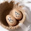 Artiglow Custom Musical Easter Egg Shaker 2026, Personalized Easter Basket Stuffers Wooden Percussion Eggs with Name, First Easter Gifts for Baby, Egg Hunt Prize for Toddlers Girls Boys, Initial-3 view 2