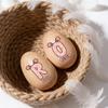 Artiglow Custom Musical Easter Egg Shaker 2026, Personalized Easter Basket Stuffers Wooden Percussion Eggs with Name, First Easter Gifts for Baby, Egg Hunt Prize for Toddlers Girls Boys, Initial-6 view 3
