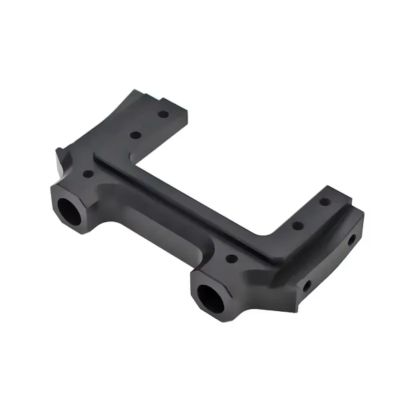 RC Spare Part Compatible with Axial for SCX10 90046 90047 1/10 RC Crawler Car Accessories Parts Metal Front Servo Stand Bumper Mount(Black)