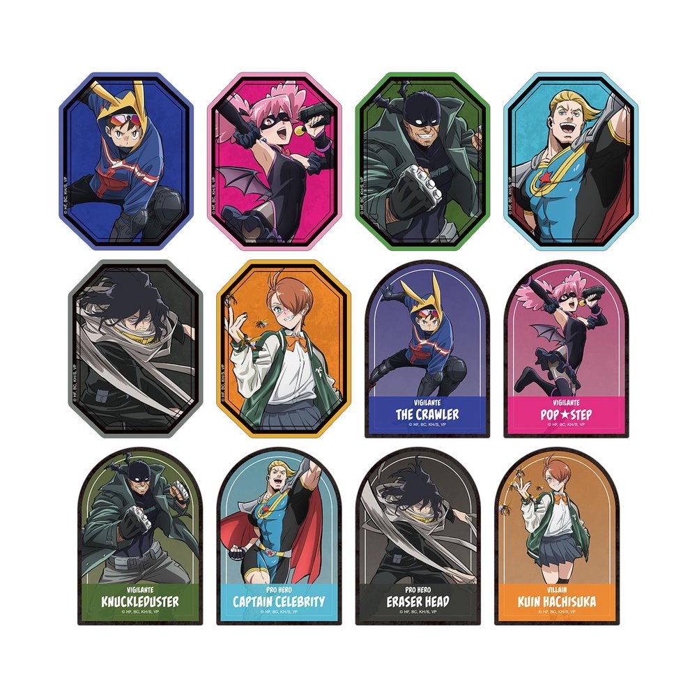 TV Anime Vigilante My Hero Academia Illegals Trading Die Cut Sticker Box of 12