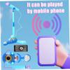 Kids, with Flashing Lights & Stand - Fun Musical Effects Toy for Singing, Play, Gift(Blue) view 4