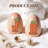 Artiglow Custom Musical Easter Egg Shaker 2026, Personalized Easter Basket Stuffers Wooden Percussion Eggs with Name, First Easter Gifts for Baby, Egg Hunt Prize for Toddlers Girls Boys, Initial-5 view 4
